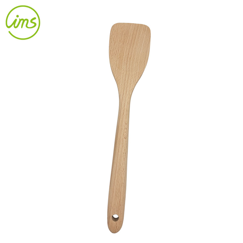 Natural Beechwood Cooking Turner – Wooden Spatula for Kitchen Utensils